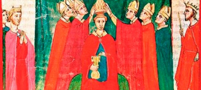 Ordination d'un évêque au Moyen-Âge
